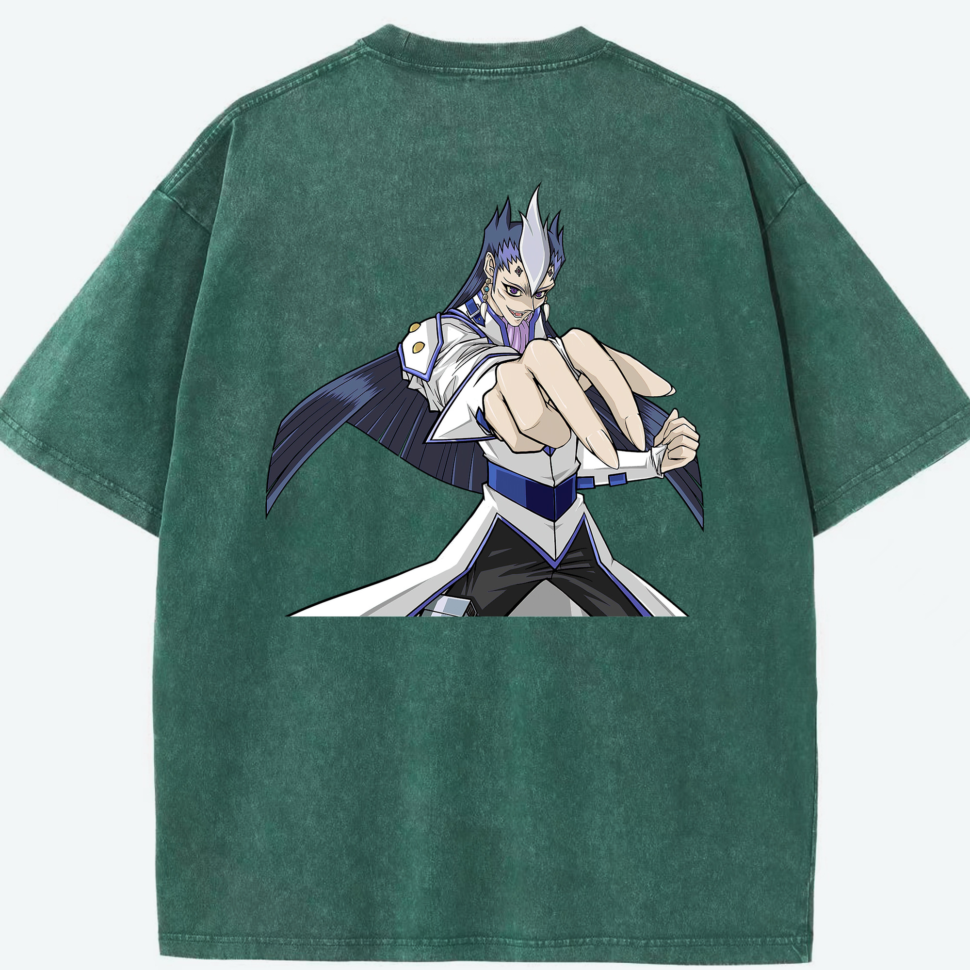 （画像用） 遊☆戯☆王 Yu-Gi-Oh! 綿100% ヴィンテージ風 半袖Tシャツ（背面プリント）